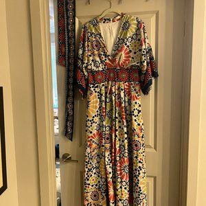 eShakti - size 12, kimono belt, really great mosaic print